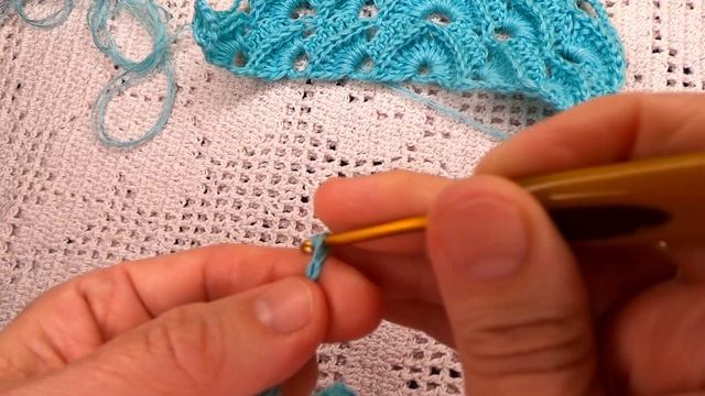 ПОТРЯСАЮЩЕ красивая ШАЛЬ , БАКТУС , раппорт узора 2 ряда.. вязание крючком , свяжут ВСЕ смотреть онлайн