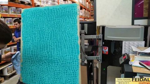 Кожа Крокодила Шпаклевка + Трафарет DFA. Штукатурка Своими руками. Stucco Marmorino Feidal