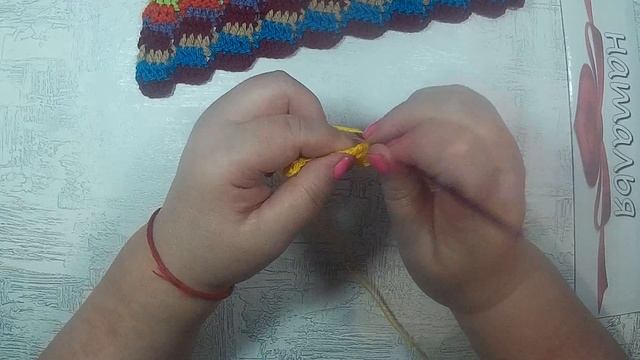 Красивый Коврик с Бахромой из остатков пряжи /Вязание Крючком смотреть онлайн