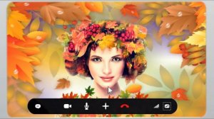 Осень на экране в Skype 02..Видео презентация для утренника "Skype с Осенью"