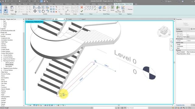 Revit Snippet: Master Stair & Railing in Rogers’ Style смотреть онлайн
