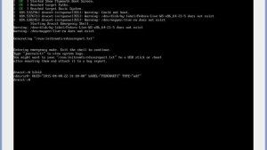 Fix Fedora boot label error message