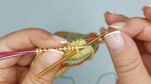 Закрытие петель - Шов петля в петлю - простое объяснение и простое запоминание, шов лицевая гладь