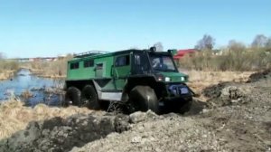 Болото и качкарник на вездеходе ПЕТРОВИЧ