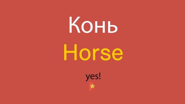 Как сказать Конь по-английски