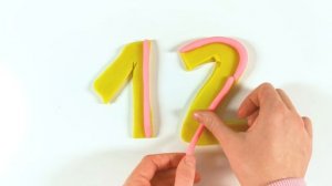Лепим цифры из пластилина. 1-20.