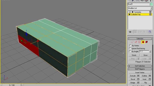 3ds max Symmetry modifier смотреть онлайн