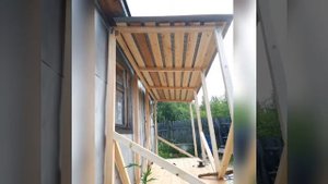 Веранда на даче своими руками. #shorts