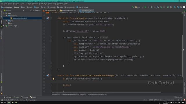 Picture In Picture mode in Android using Android Studio - Kotlin