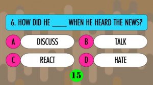 English Vocabulary Quiz #1 || Pre-Intermediate Vocabulary Test || Challenge Your English