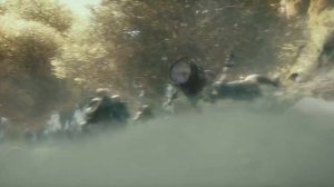 отрывок с "Хоббита" Бомбур в бочке))) :D