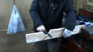 Рубка доски. Survivalist Kizlyar Supreme.