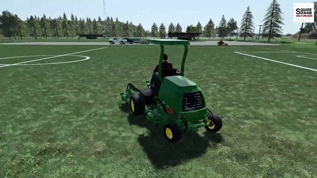 Mowing Sport Fields | 2 Person Crew | New Mowers | Lawn Care | Multiplayer | FS19 смотреть онлайн