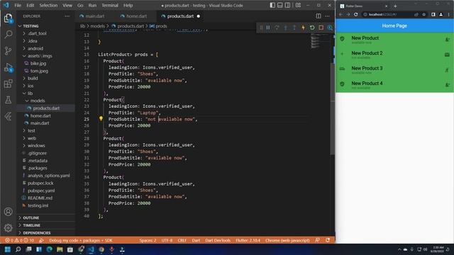 Flutter basics #10 - List View Builder and Model Class