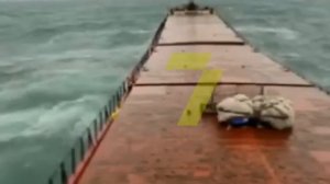 Видео крушения сухогруза Arvin в Черном море
