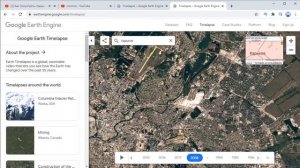 Как посмотреть старые фото гугл карт в смартфоне на сайте Google Earth Timelapse