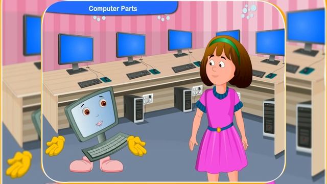 Basics of Computers | Computer Parts Name | Parts of Computer & their Functions [ Animation]