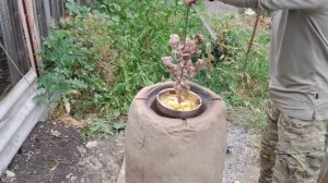 Курица в тандыре, шашлык и картофель в тандыре, первое блюдо в тандыре из кирпича своими руками!
