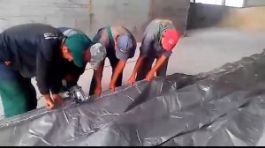 Тенты тарпаулин  ( HAYCOVER 15x20) - соединение полотен.