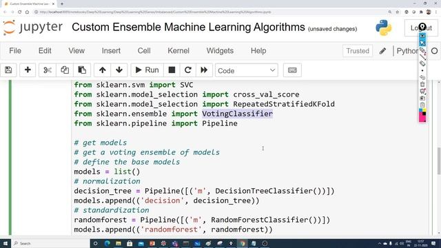 Custom Ensemble Machine Learning Algorithms