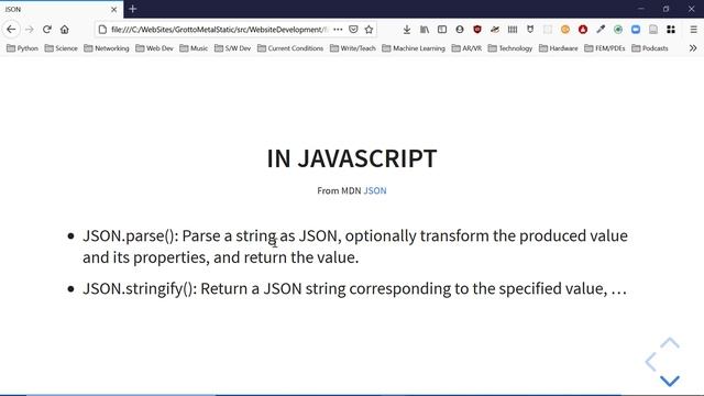 JSON (JavaScript Object Notation)