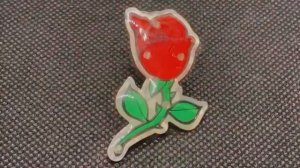 Rose Flashing Body Light Lapel Pins