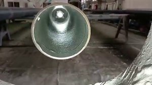Нанесение внутреннего эпоксидного покрытия на трубу Уралспецметалл-Экспорт