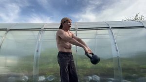 Упражнения с гирей 1 пуд  Всякое разное