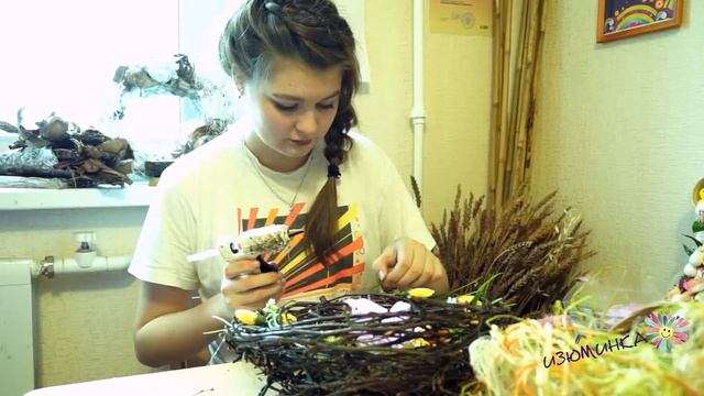 Творчество для детей. Композиция "Гнездышко" смотреть онлайн