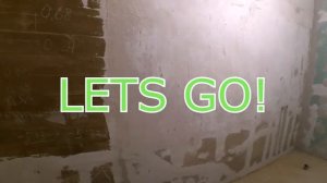 Санузел 9 м.кв. Начало. Закрепляю сетку Выставляю маяки