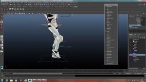 Настройка персонажа "Alphabot" в программе Autodesk Maya 2014 (Viewport 2.0 DirectX 11)