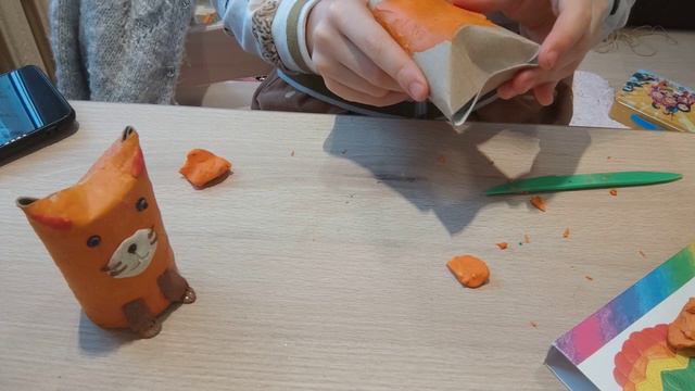 как сделать котика из пластилина. смотреть онлайн