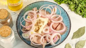 Шашлык из вареной свинины