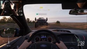 Forza Horizon 4 - Ford Focus RS | Геймплей от первого лица на руле Logitech G920 |