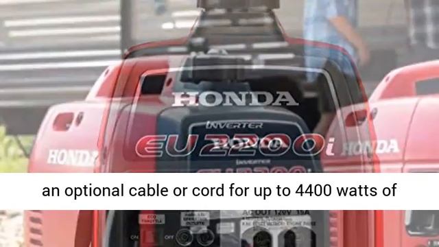 Honda EU2200i 2200-Watt 120-Volt Super Quiet Portable Inverter Generator Overview - Best Price