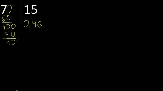 Dividir 7 entre 15 , division inexacta con resultado decimal . Como se dividen 2 numeros смотреть онлайн
