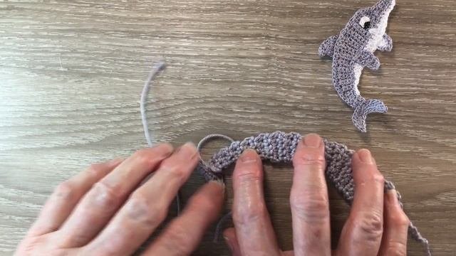 Crochet Dolphin Tutorial - Crochet Applique Tutorial