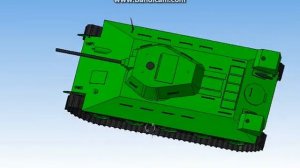 Компас 3д - модель танка Т 34А (Compass 3D - model of the tank)