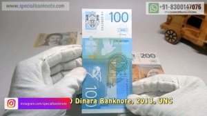 Serbia Banknote Collections | Serbia Currency 10-20-50-100- 200 Dinara Banknote, UNC