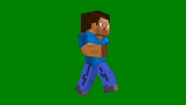 Green Screen Minecraft Steve смотреть онлайн