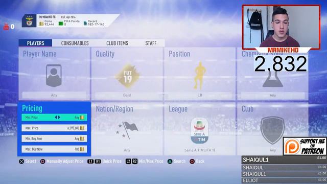 FIFA19|INSANE SNIPING FILTERS! EASILY MAKE 50-60K PROFIT AN HOUR! CAN MAKE YOU 200K A DAY! смотреть онлайн