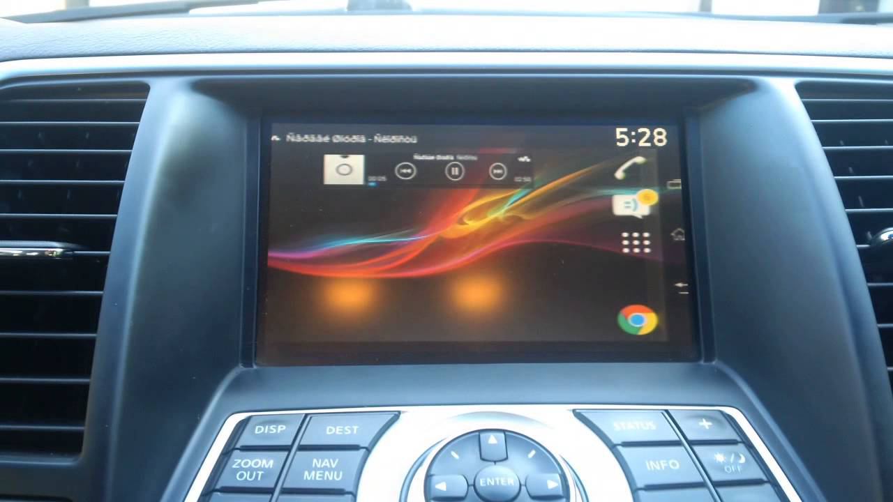 Nissan Teana (2008-2011)-cнятие блокировки видео, установка блока для передачи информации с телефона