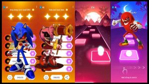 Sonic Exe vs Amy Exe vs Shadow Exe vs Knuckles Exe | Tiles Hop EDM Rush