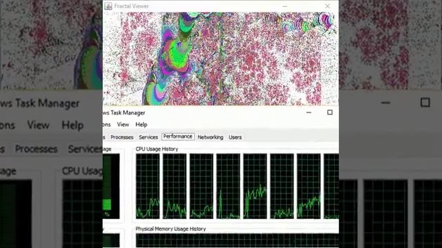 Fractalview Java - 1 Rendering + Processing Thread (Unknown Accleration)