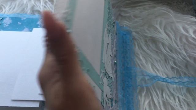 Скрапбукинг. Свадебный фотоальбом в голубых тонах смотреть онлайн