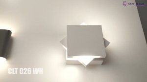 Настенный поворотный светильник CLT 026 WH #crystallux