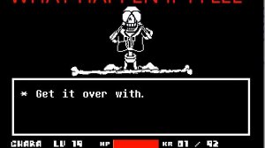 Undertale Disbelief Papyrus   Fight, Flee, Spare fan Game