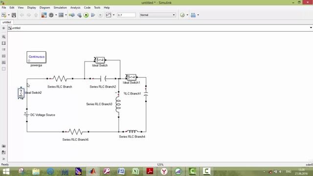 MATLAB/SIMULINK Моделирование переходных процессов в разветвленных электрических цепях смотреть онлайн