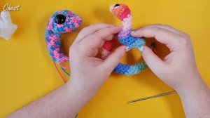 How to crochet a full-sized snake!