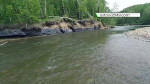 угольные выходы на реке Агнево / остров Сахалин